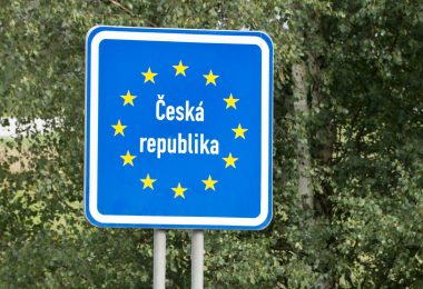 Tabuľa označujúca štát Česká republika