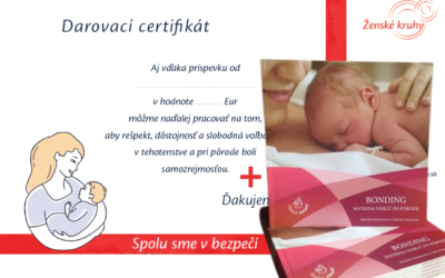 Darovací certifikát + knižka Bonding