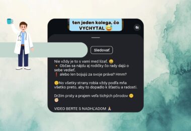 obrazovka s videom lekára, ktorý sa vysmieva rodiacim ženám, keď kričia