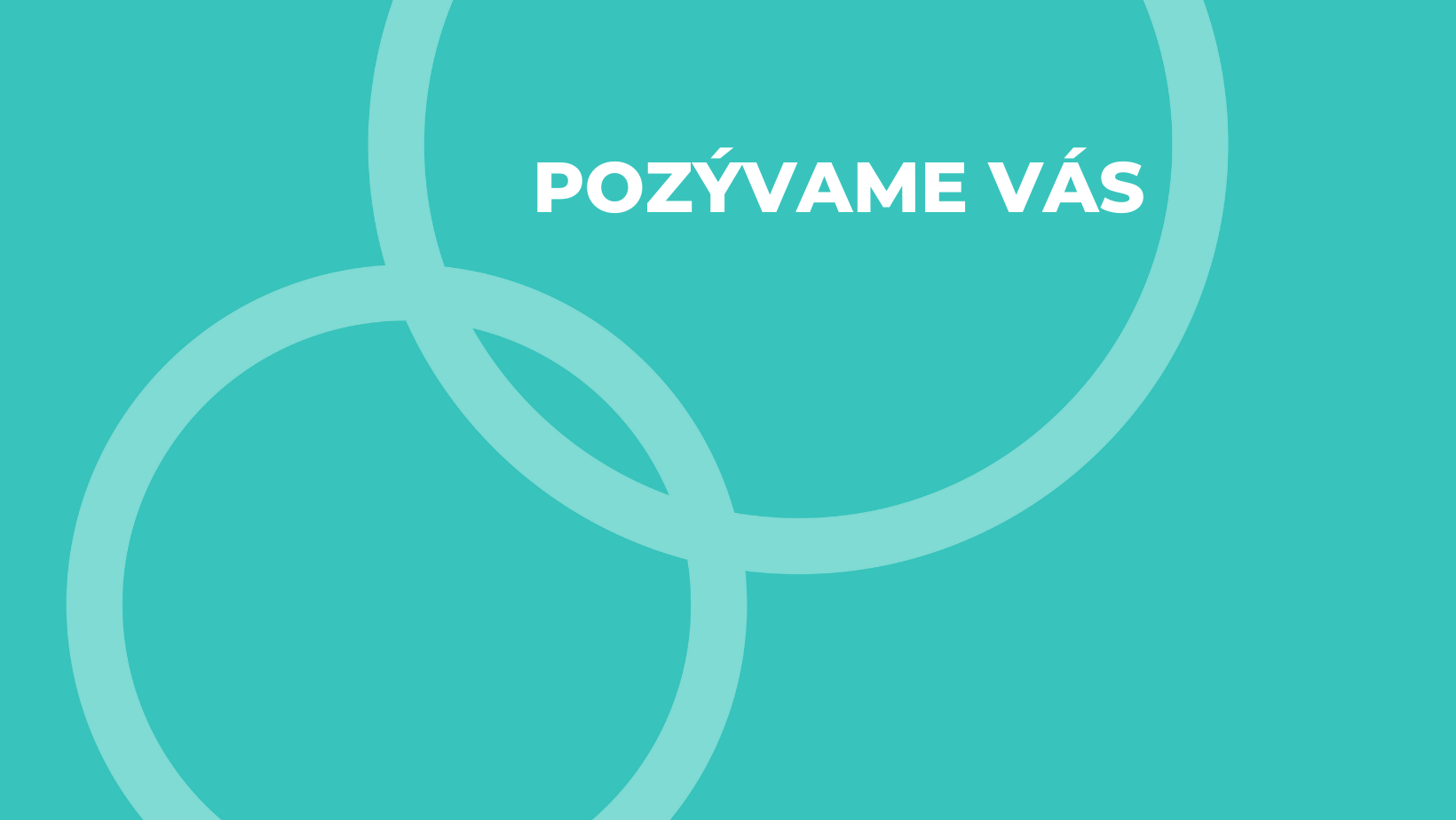 Pozývame Vás